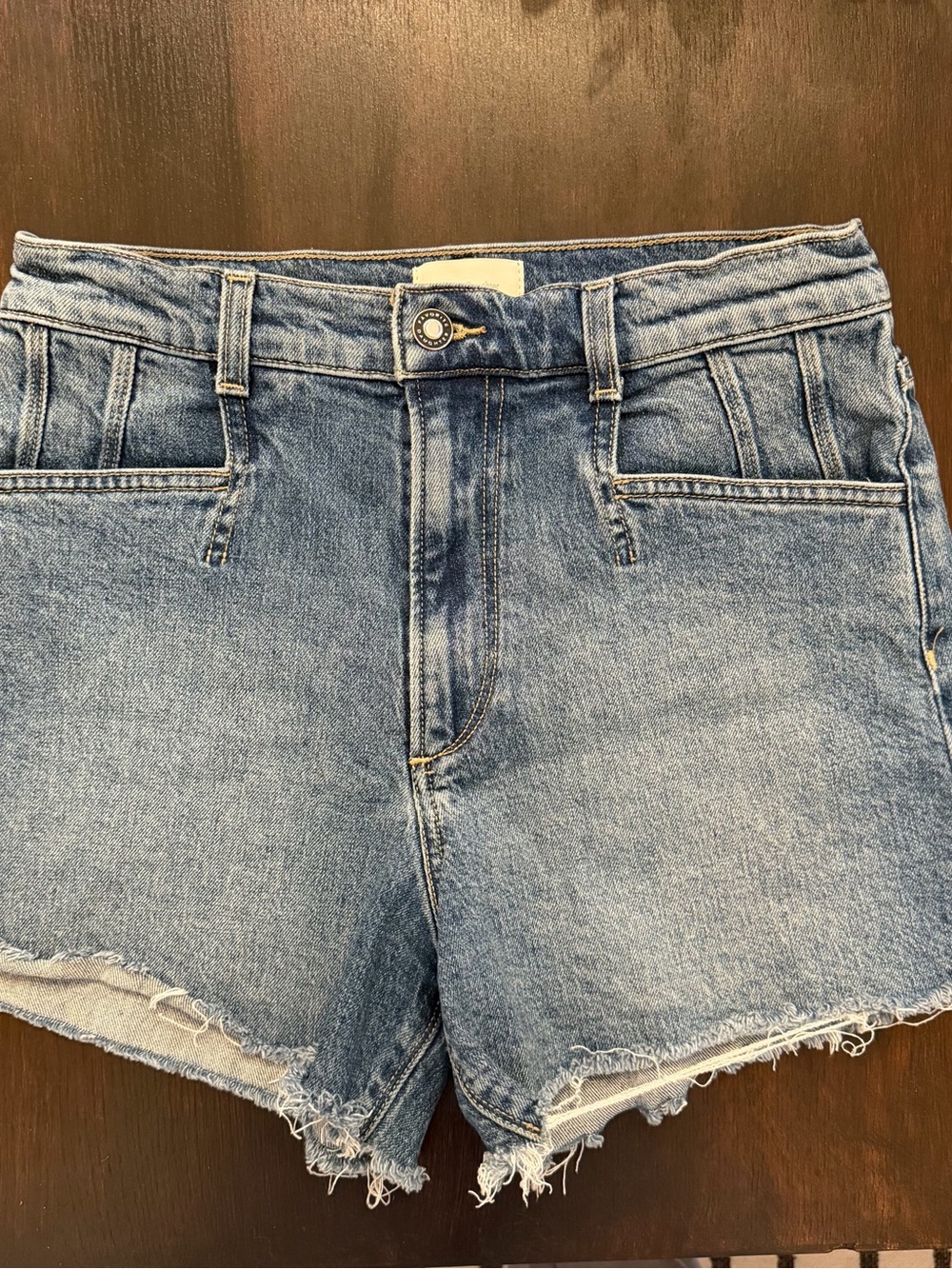 Favorite Daughter The Jodie Short Super High-Rise Denim Shorts 26